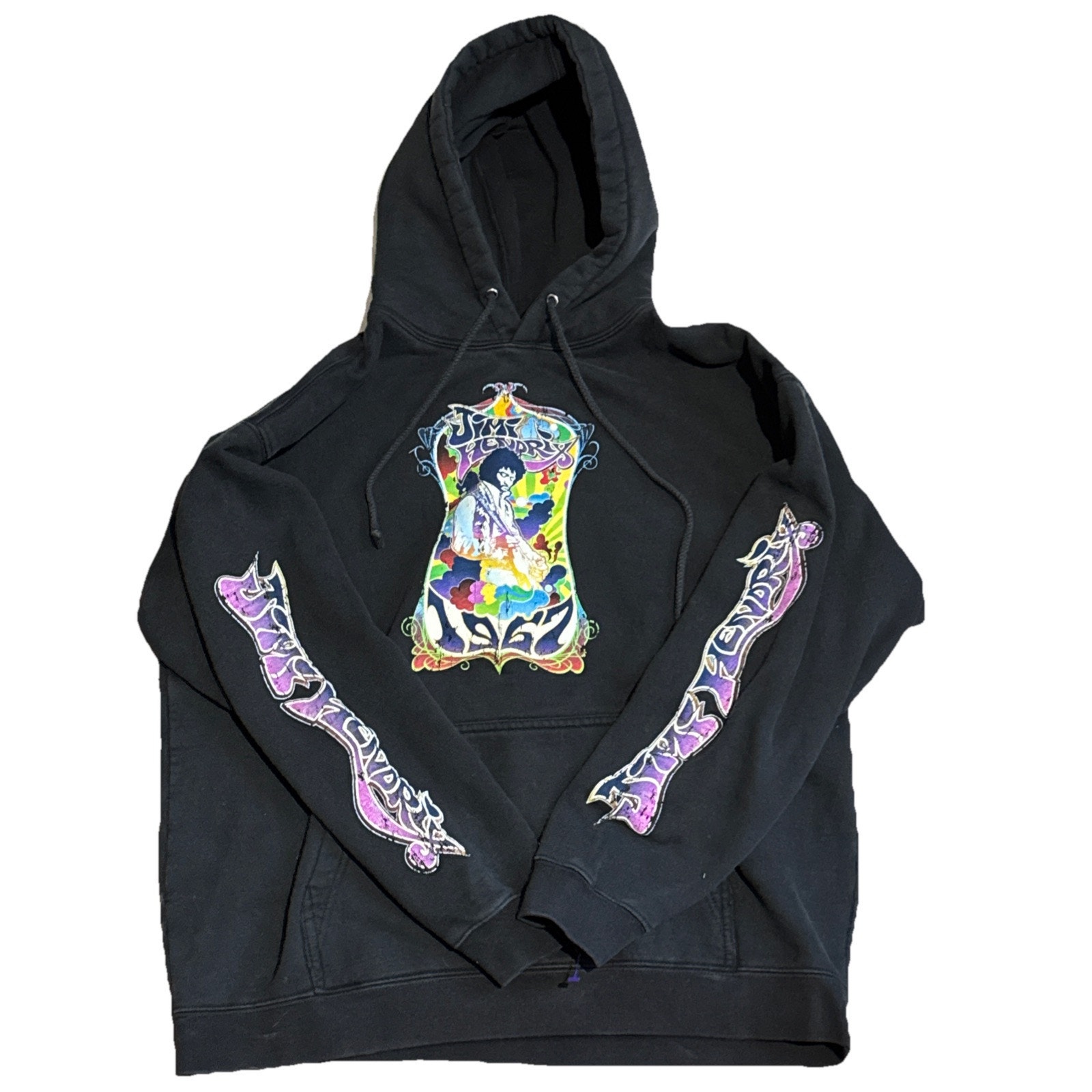 Jimi Hendrix Hoodie Vintage Y2k Orange County Choppers Size Xl Usa